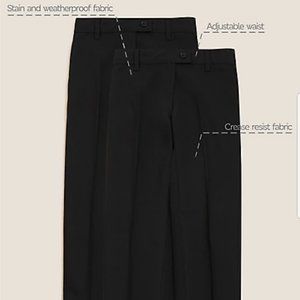 2 pack Slim Leg School Trousers 